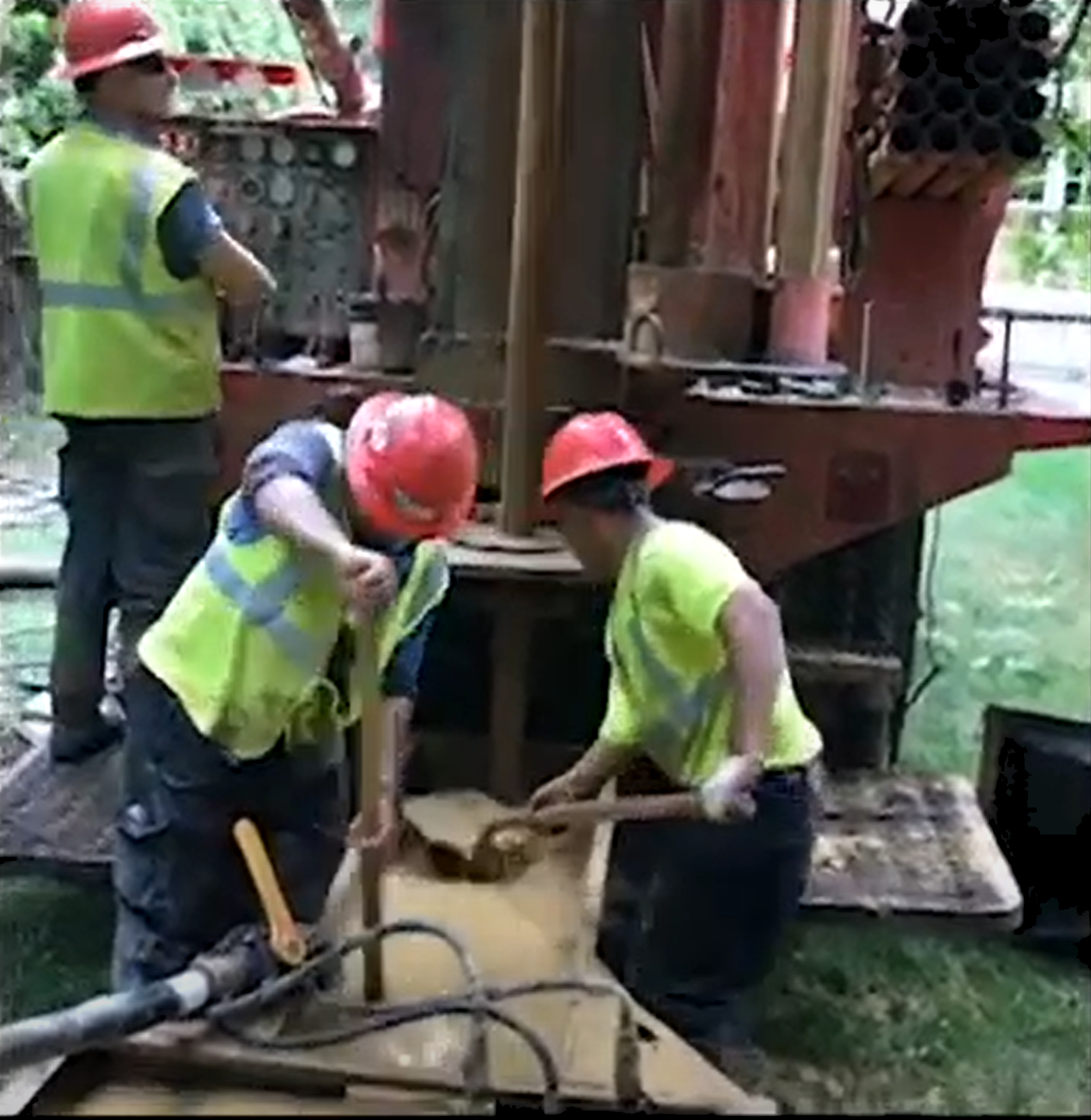 Geothermal Well Drilling 300-400 Feet Deep Below The Ground